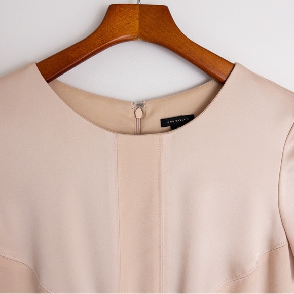 ANN TAYLOR . Satin Sheath Dress - Picture 14 of 15